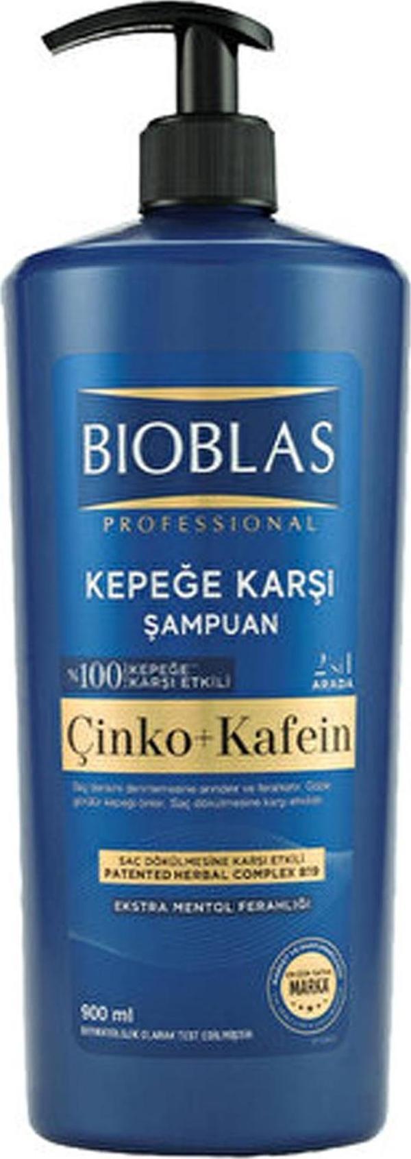 Bioblas Kepeğe Karşı Şampuan 2 Si 1 Arada Çinko Ve Kafein 900 ml - Image 1