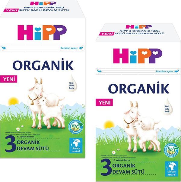 Hipp 3 Organik Keçi Sütü Bazlı Devam Sütü 400 gr 2 ADET - Image 1