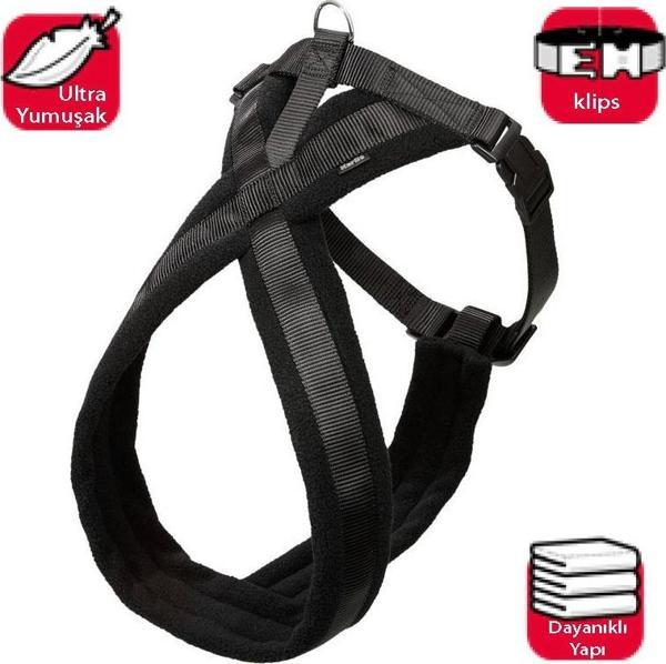 Karlıe Yumuşak Göğüs Tasma 64-80cm Siyah - Image 1