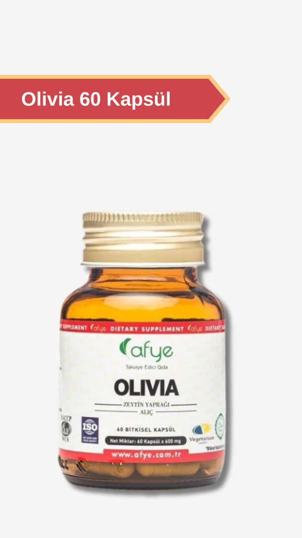 Afye Olivia  60 Kapsül (Zeytin yaprağı ve Alıç  Ekstrat ) - Image 1