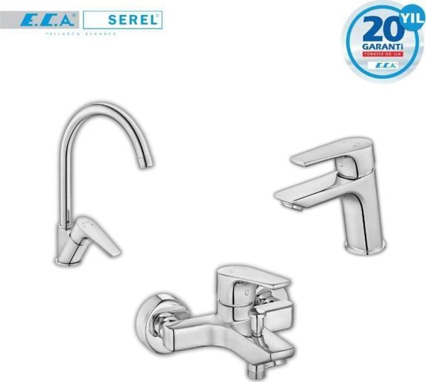 E.C.A Niobe 3'Lü Set Batarya(Banyo,Eviye,Lavabo) - Image 1