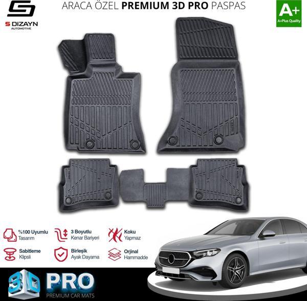 S-Dizayn Mercedes E Serisi W214 3D Pro Havuzlu Paspas 2020 Üzeri A+ Kalite - Image 1