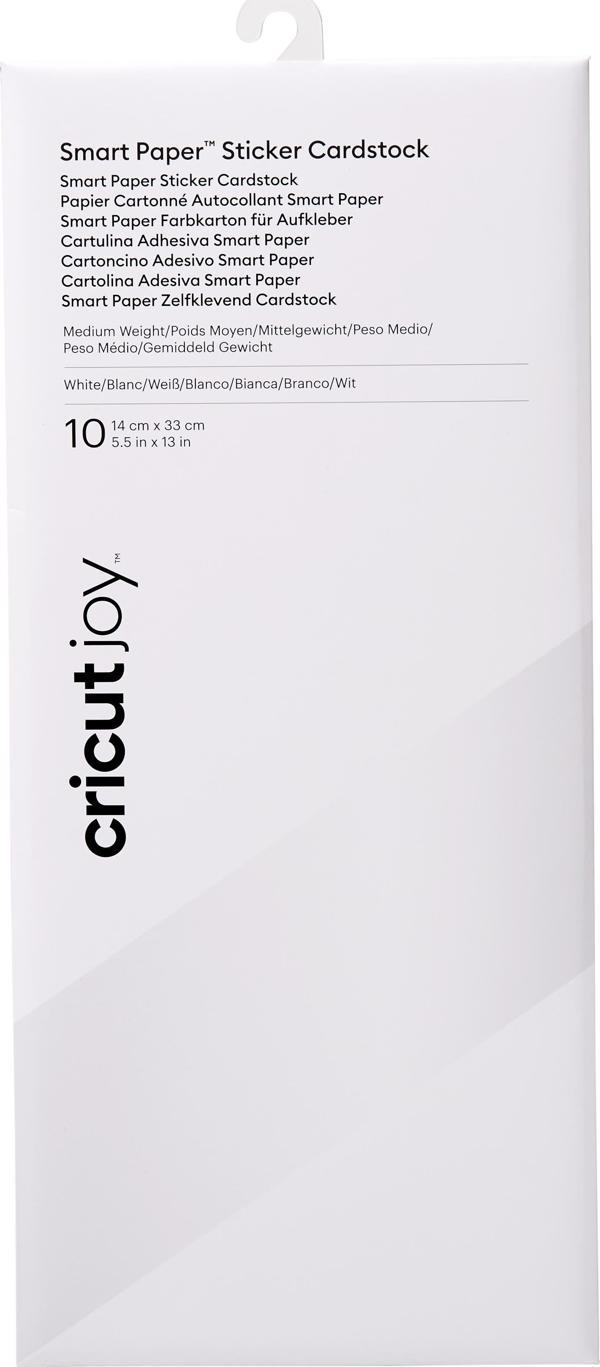 Cricut 2008870 JOY SMART ETİKET KARTON KAĞIT 13.9 x 33 Cm 10'lu PAKET BEYAZ - Image 1