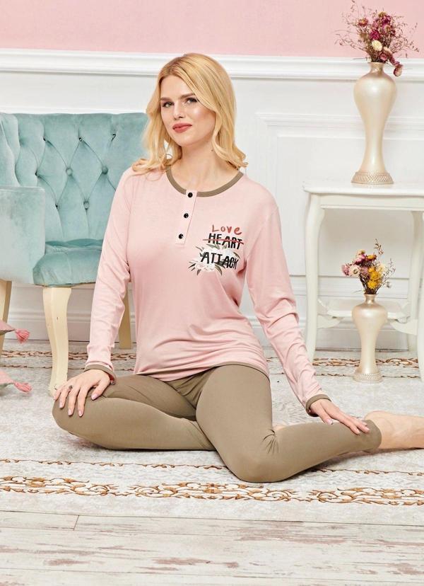 Mbb E-Ticaret Uzun Kollu Pijama Takımı Model No 7607 - Image 1