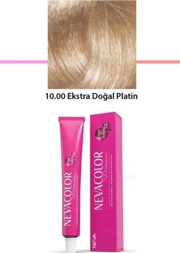 Mbb E-Ticaret Premium 10.00 Ekstra Doğal Platin - Kalıcı Krem Saç Boyası 2 X 50 G Tüp - Image 1