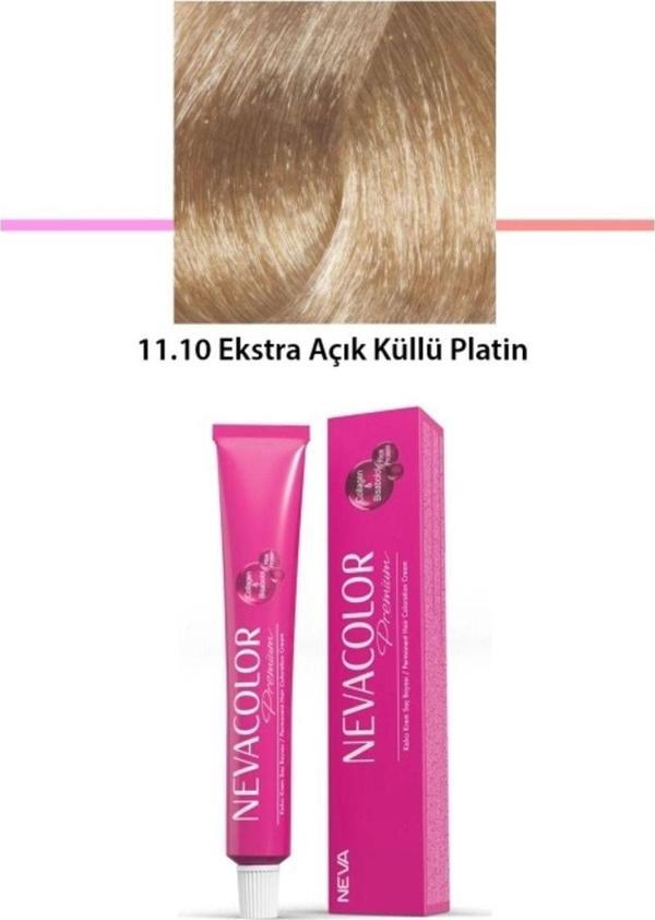 Mbb E-Ticaret Premium 11.10 Ekstra Açık Küllü Platin - Kalıcı Krem Saç Boyası 2 X 50 G Tüp - Image 1