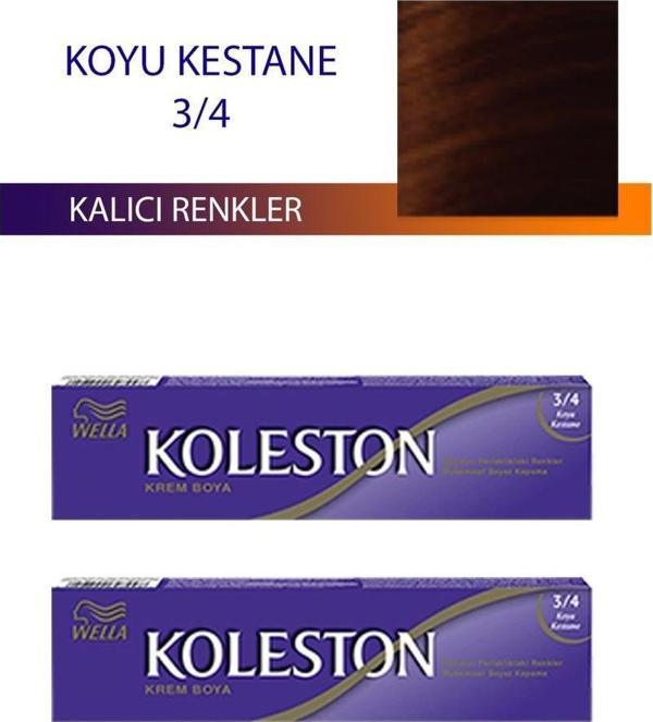 Mbb E-Ticaret 2 Adet Single Tüp Boya Saç Boyası Koyu Kestane 3/4 - Image 1