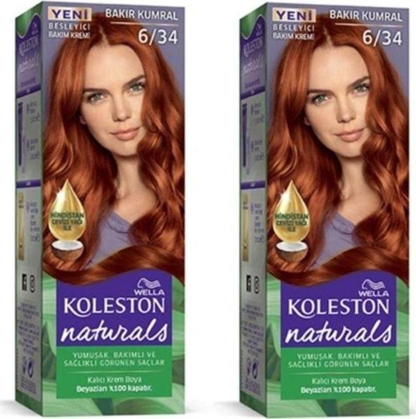Mbb E-Ticaret Naturals Saç Boyası Bakır Kumral 6/34 2X Paket - Image 1