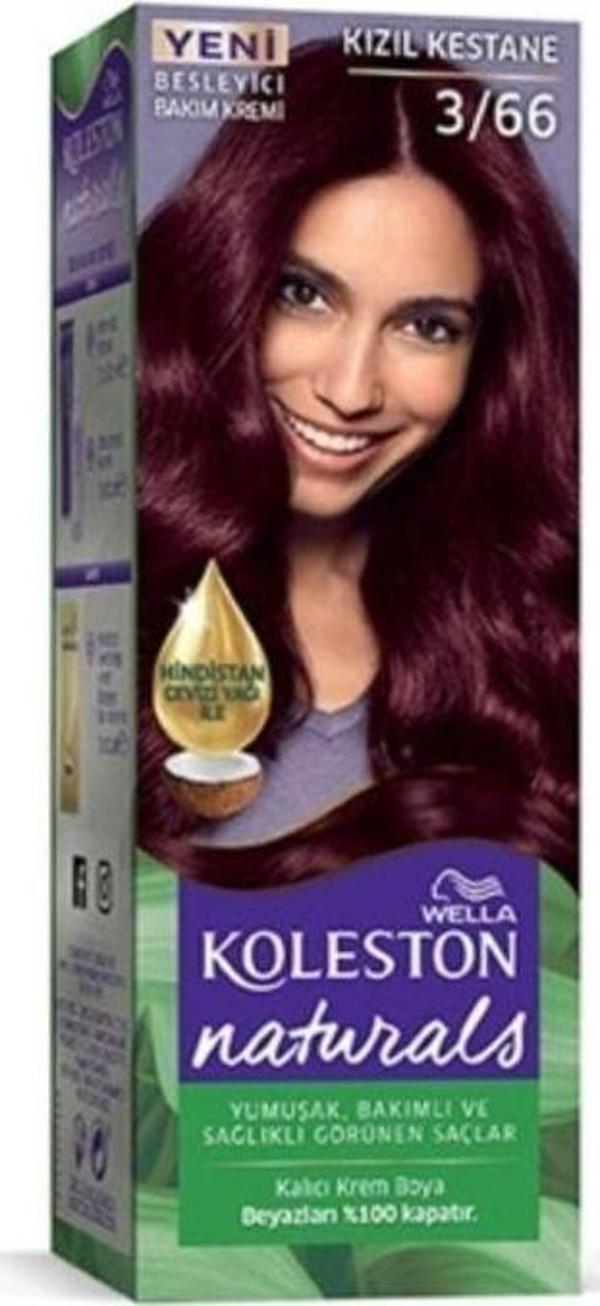 Mbb E-Ticaret Naturals Saç Boyası Kızıl Kestane 3/66 - Image 1