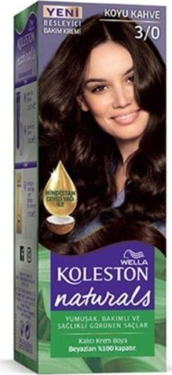 Mbb E-Ticaret Naturals Saç Boyası Koyu Kahve 3/0 - Image 1