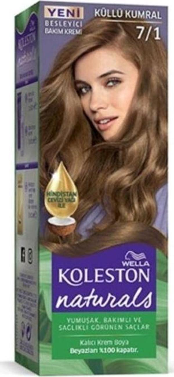 Mbb E-Ticaret Naturals Saç Boyası Küllü Kumral 7/1 - Image 1