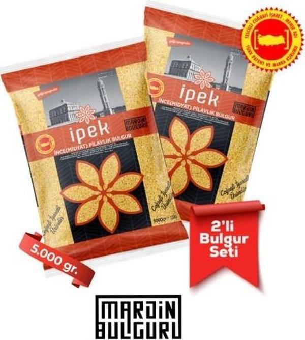 İpek Bulgur İnce (Midyat) Pilavlık Bulgur 5 kg x 2 Adet - Image 1
