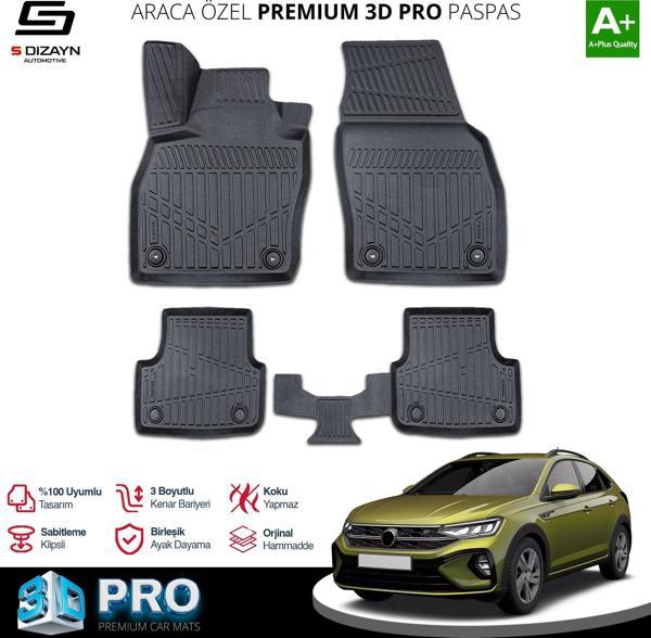 S-Dizayn VW Taigo 3D Pro Havuzlu Paspas 2020 Üzeri A+ Kalite - Image 1