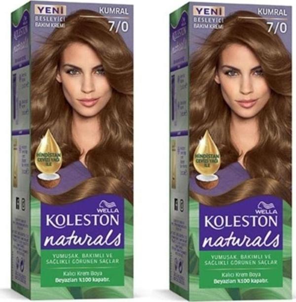 Mbb E-Ticaret Naturals Saç Boyası Kumral 7/0 2X Paket - Image 1
