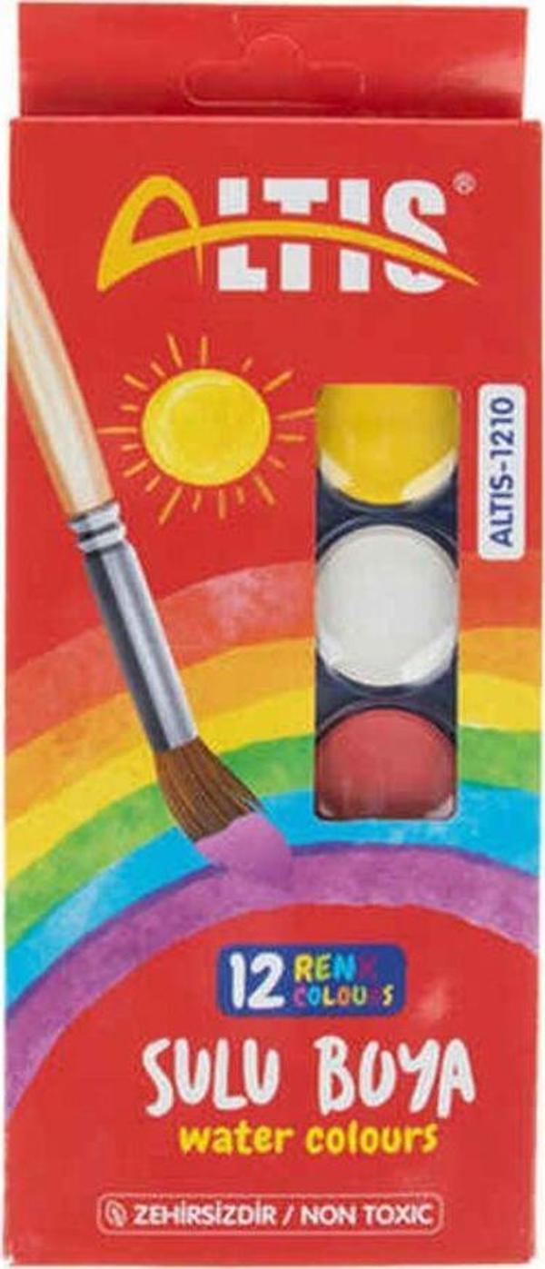 Altıs 12 Renk Sulu Boya Büyük Boy 1210 - Image 1