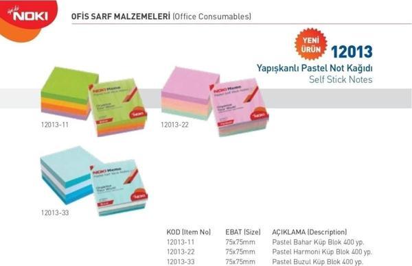 Noki Memo 75*75 Pastel Bahar Küp Blok 400 Sayfa - Image 1