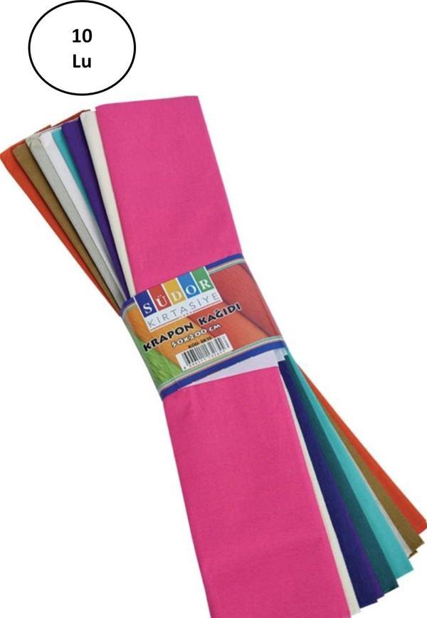 Südor Krapon Kağıdı 50X200 Cm 10 Renk 10'lu - Image 1