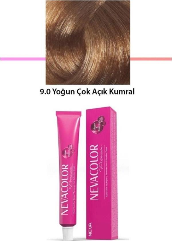Mbb E-Ticaret Premium 9.0 Yoğun Çok Açık Kumral - Kalıcı Krem Saç Boyası 2 X 50 G Tüp - Image 1