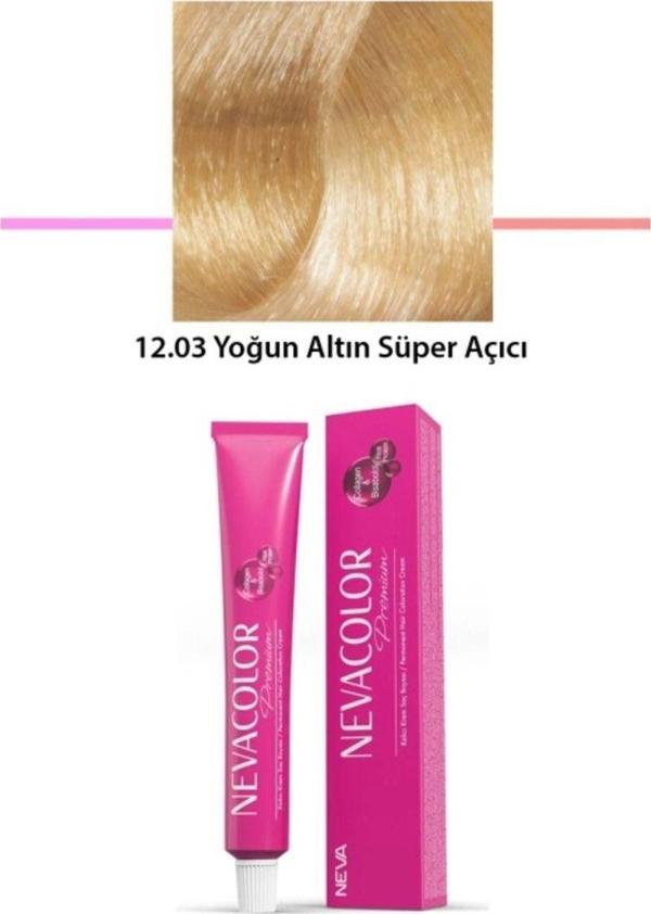 Mbb E-Ticaret 12.03 Yoğun Altın Süper Açıcı - Kalıcı Krem Saç Boyası 2 X 50 G Tüp - Image 1