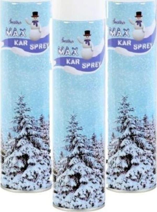Mbb E-Ticaret Bb Eticaret 3 Adet Max Kar Köpüğü Spreyi, Eriyen Kar Taneleriyağdıran Sprey 3X300 Ml - Image 1