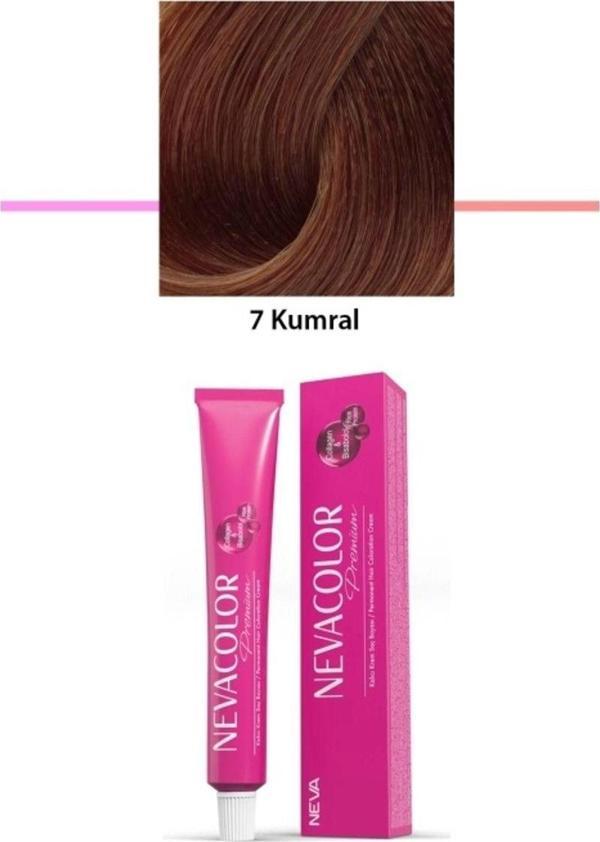 Mbb E-Ticaret Premium 7 Kumral - Kalıcı Krem Saç Boyası 2 X 50 G Tüp - Image 1
