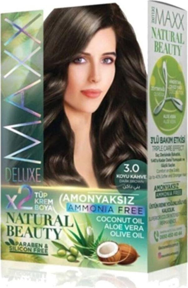 Mbb E-Ticaret Natural Beauty Amonyaksız Saç Boyası 3.0 Koyu Kahve - Image 1