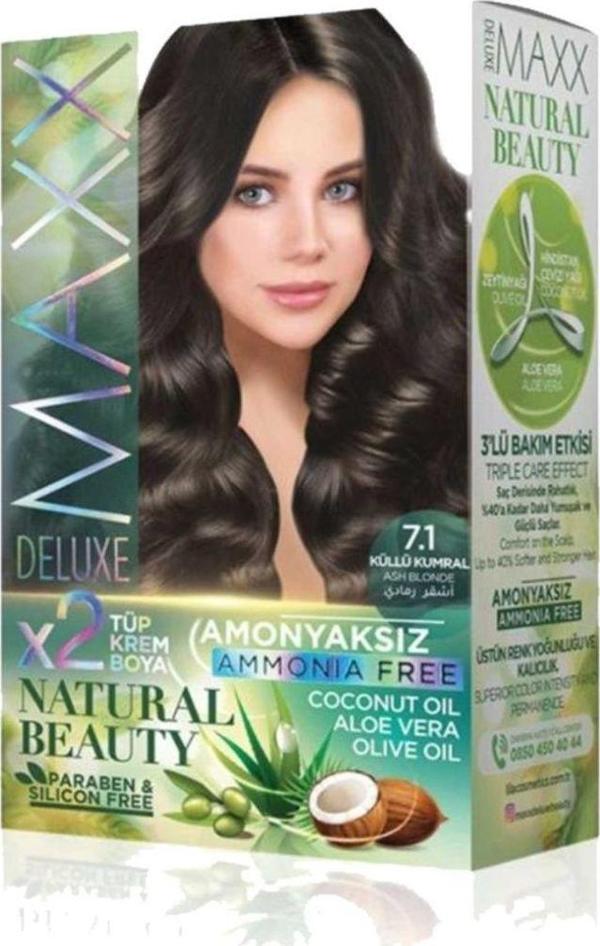 Mbb E-Ticaret Natural Beauty Amonyaksız Saç Boyası 7.1 Küllü Kumral - Image 1