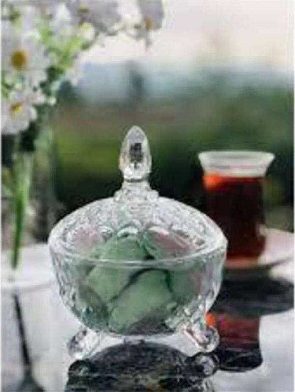 Mbb E-Ticaret Kristal Şekerlik Desenli Ayaklı Royaleks-81196 - Image 1
