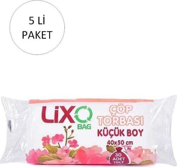 Mbb E-Ticaret Küçük Boy Çöp Torbası 40 X 50 Cm 30 Lu Rulo X 5 Paket = 150 Adet (Şeffaf) - Image 1
