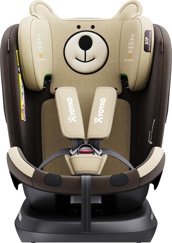 Markgross Yeni Bear 360 ° Dönebilir Yatabilir i-Size 0-36 Kg OtoKoltuğu ISOFIX/SIP/LATCH Kahverengi - Image 1