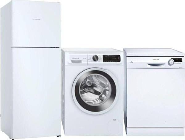 Profilo 3 Lü Beyaz Eşya Çeyiz Seti (Bd2155Wfnn Buzdolabı, Cga141X1Tr Çamaşır, Bm4320Eg Bulaşık) - Image 1