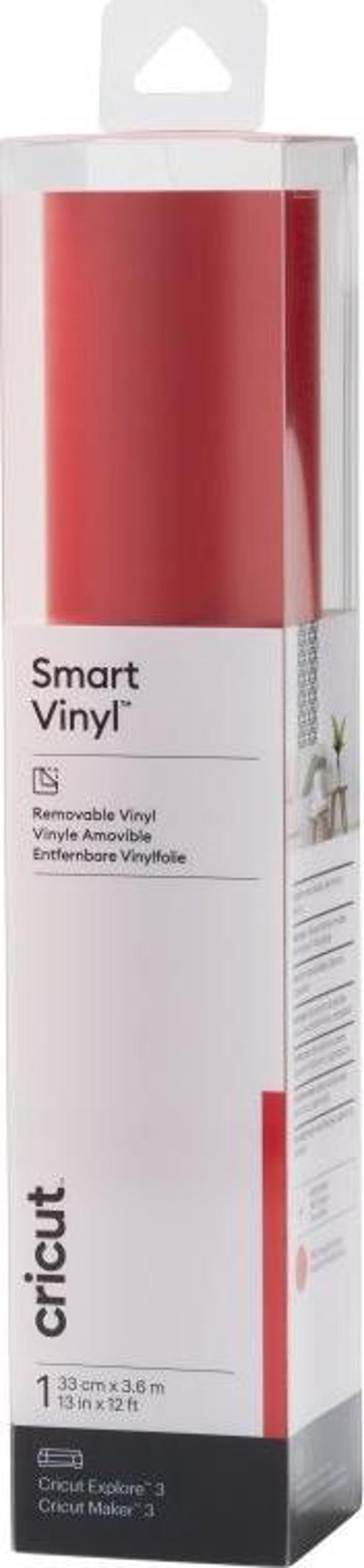 Cricut 2008653 SMART VİNİL GEÇİCİ 33X366CM 1 SAYFA KIRMIZI - Image 1