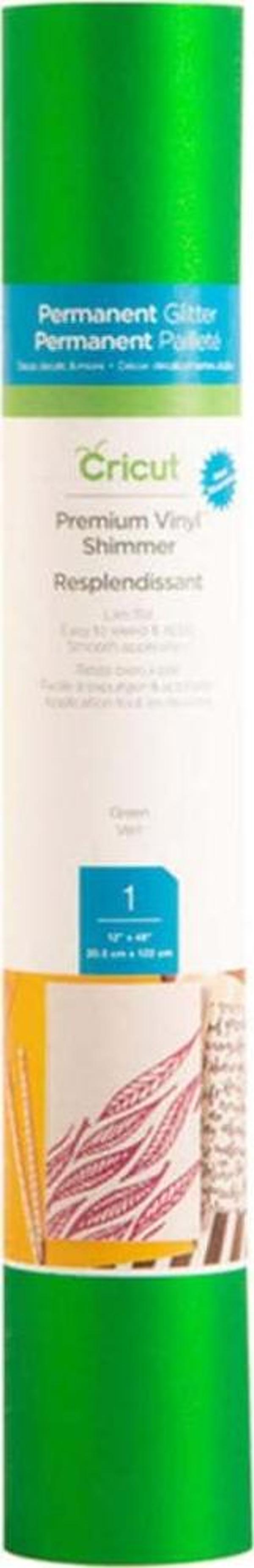 Cricut 2008444 PREMIUM VİNİL KALICI IŞILTILI 30.5X122CM YEŞİL - Image 1