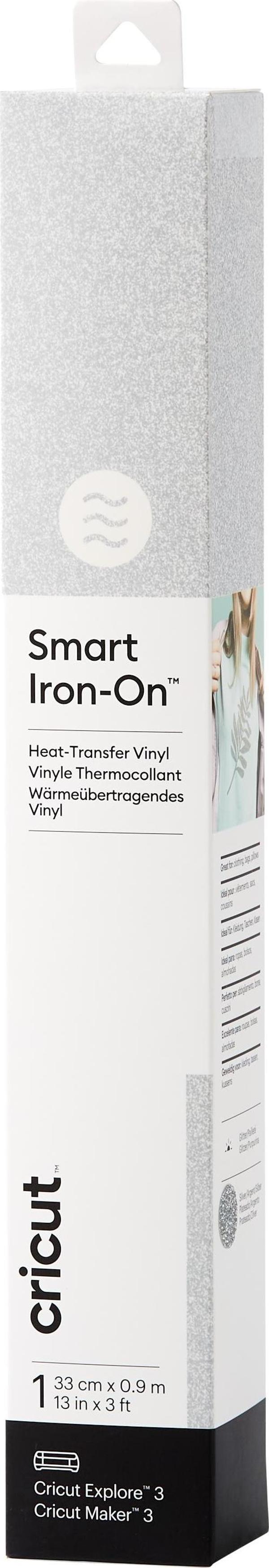 Cricut 2008676 SMART IRON ON 33 x 91 CM 1 SAYFA PARLAK GÜMÜŞ - Image 1