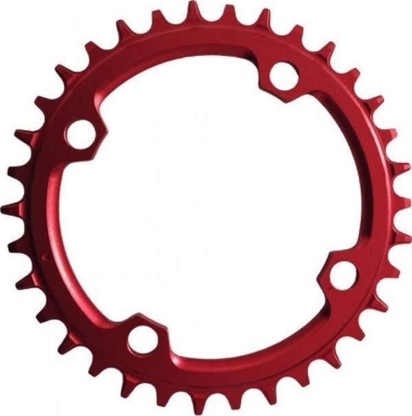 Bisiklet Aynakol Tek Yaprak 104 BCD 9/10/11 Uyumlu Aynakol Yaprağı 34T Tek Yaprak Kırmızı - Image 1