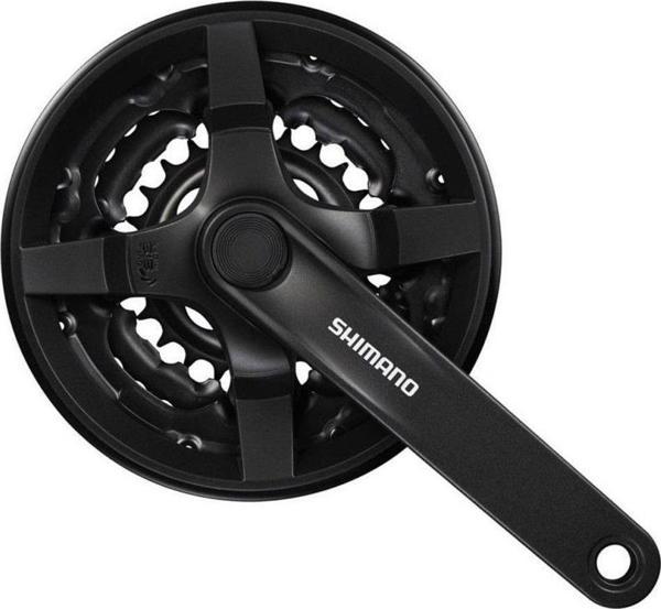 Shimano FC-TY301 Bisiklet Aynakol 3x7X8V Siyah 48x38x28T 175mm - Image 1