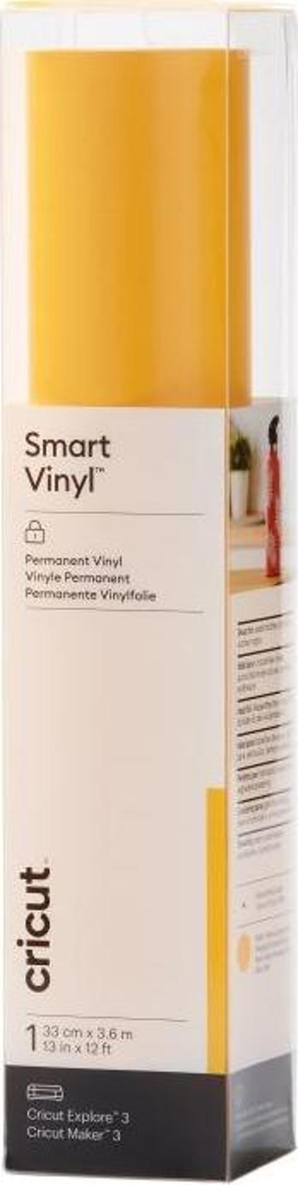 Cricut 2008657 SMART VİNİL KALICI 33X366CM 1 SAYFA MISIR SARISI - Image 1