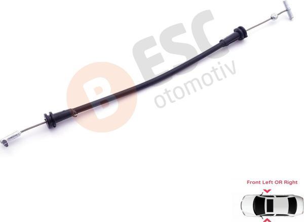 Smart ForFour 454 için Ön Kapı Dış Açma Teli A4547230169 - Image 1