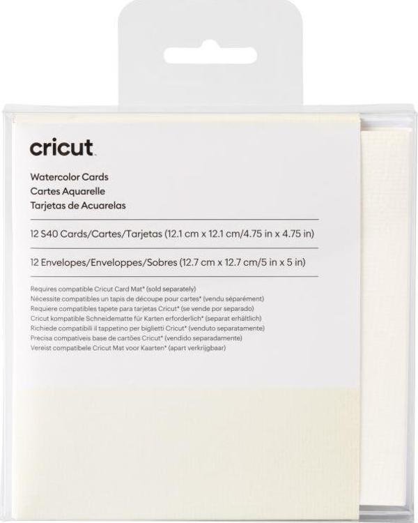Cricut 2009986 SULUBOYA KARTLARI BEYAZ S40 12Lİ - Image 1