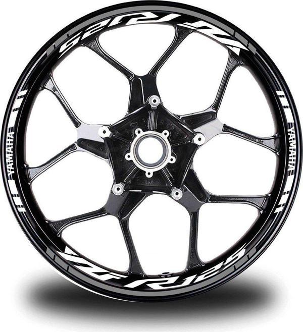 Gri Yamaha YZF R125 Takım Jant Sticker Etiket - Image 1