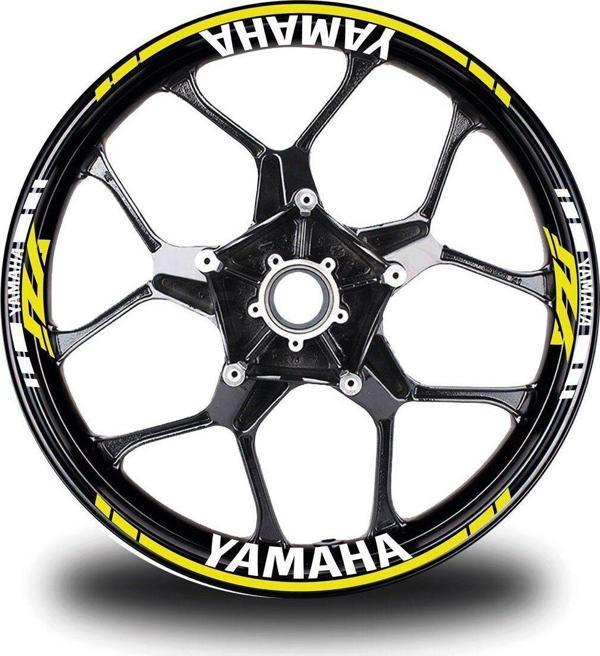 Yamaha YZF Sarı Takım Jant Sticker - Image 1