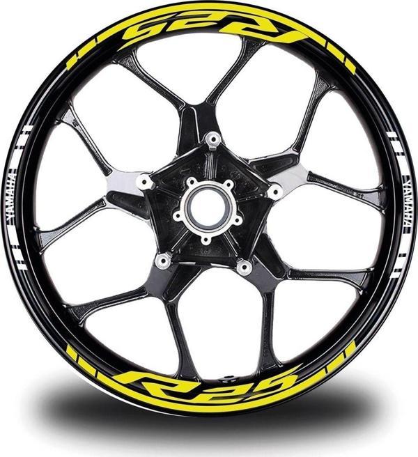 Yamaha Yzf-r25 Geniş Neon Jant Sticker Etiket Modeli - Image 1