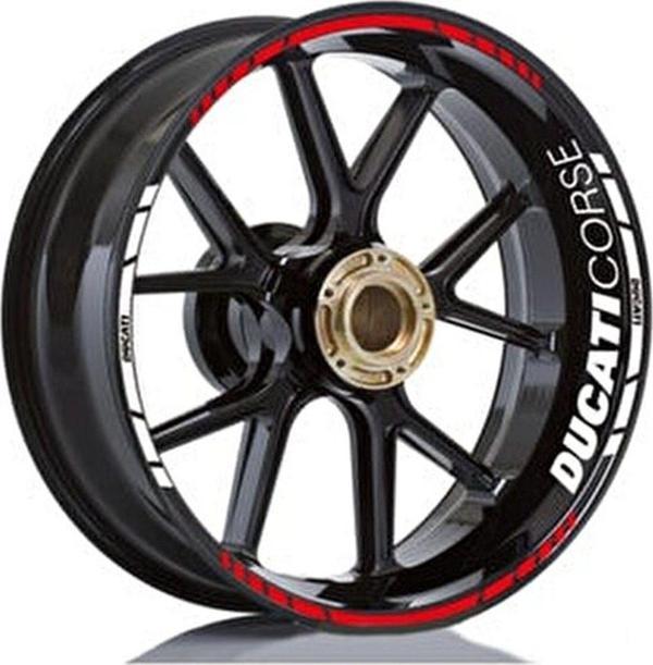 Ducati Corse Yazılı Jant Sticker Etiket Modeli - Image 1