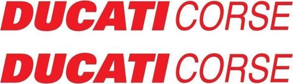 Ducati Corse Yazılı Renkli Sticker Etiket Modeli - Image 1