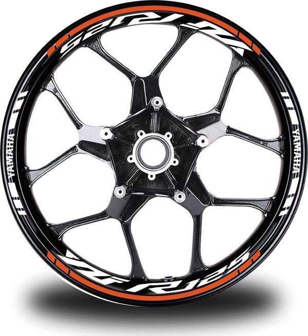 Kırmızı Yamaha Mt 09 Takım Jant Sticker Etiket - Image 1
