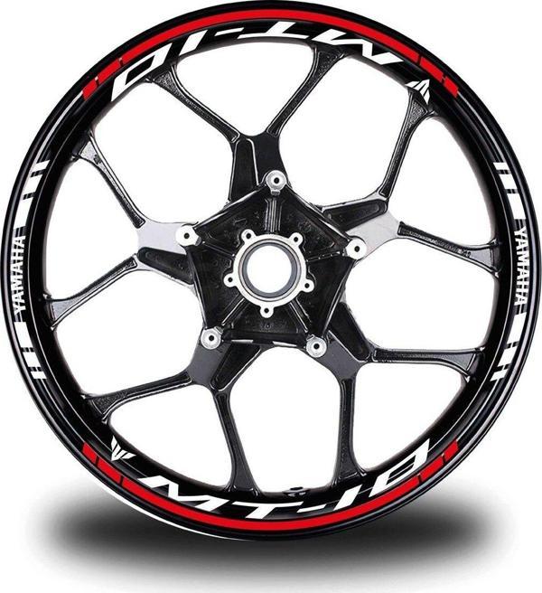 Kırmızı Yamaha MT 10 Jant Sticker Etiket - Image 1