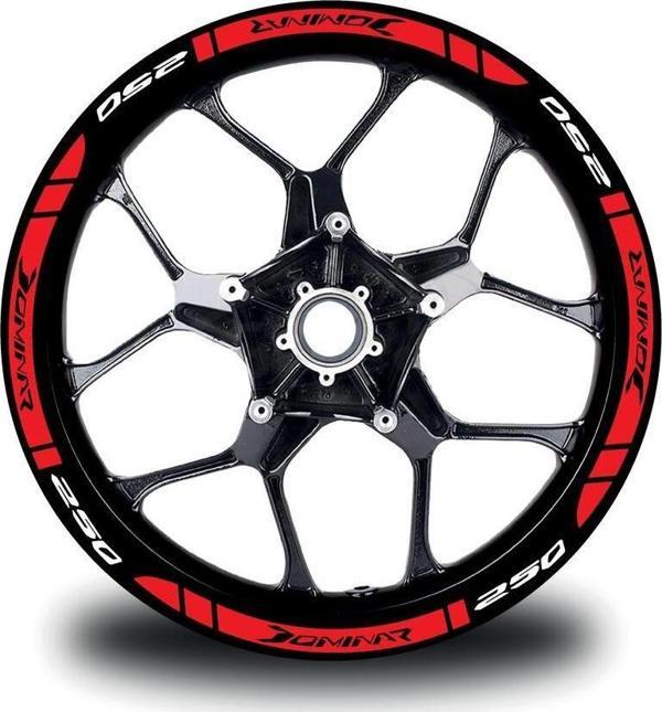Bajaj Dominar 250 Dış Jant Şeridi Motosiklet Sticker Etiket Modeli - Image 1
