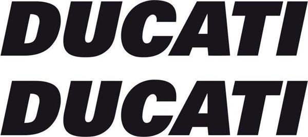Ducati Yazılı Renkli Sticker Etiket Modeli - Image 1