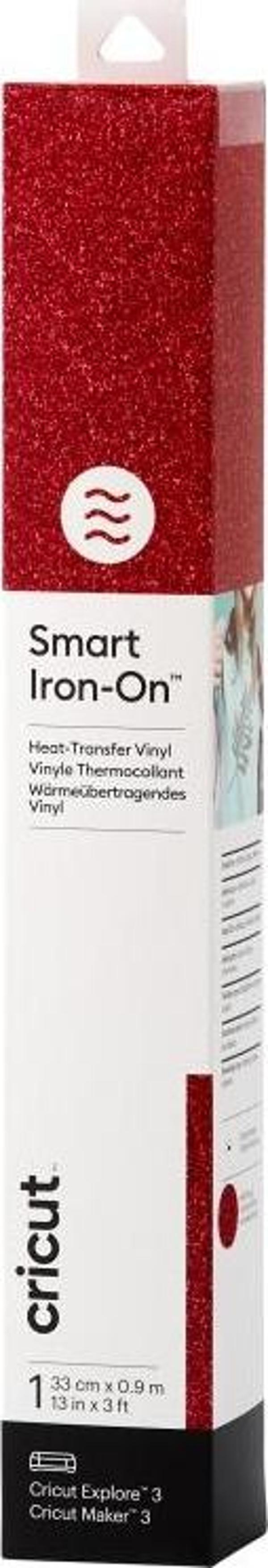 Cricut 2008675 SMART IRON ON 33X91CM 1 SAYFA PARILTILI KIRMIZI - Image 1