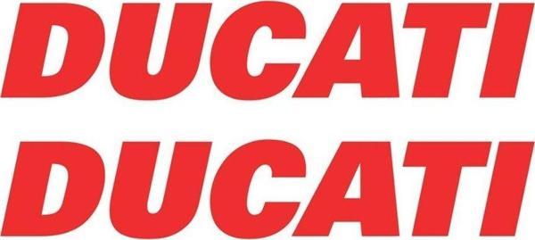 Ducati Yazılı Renkli Sticker Etiket Modeli - Image 1